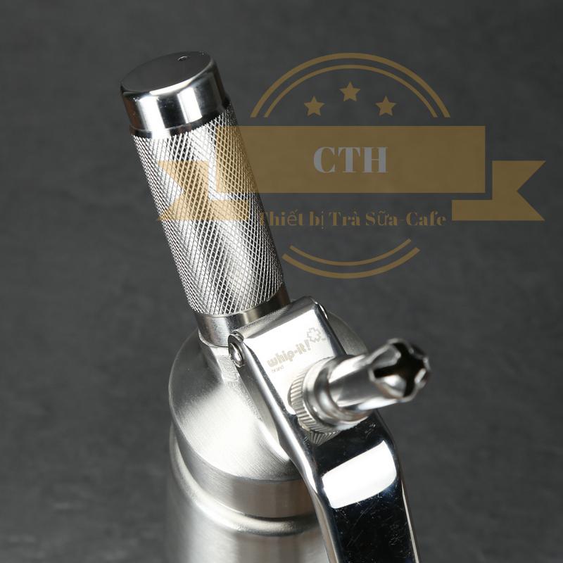 Bình xịt kem tươi Whip-it Inox 500ml (Bạc)