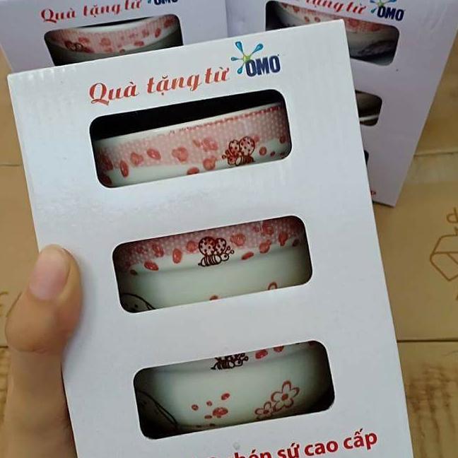 Set 10 chén sứ hoa văn ngộ nghĩnh