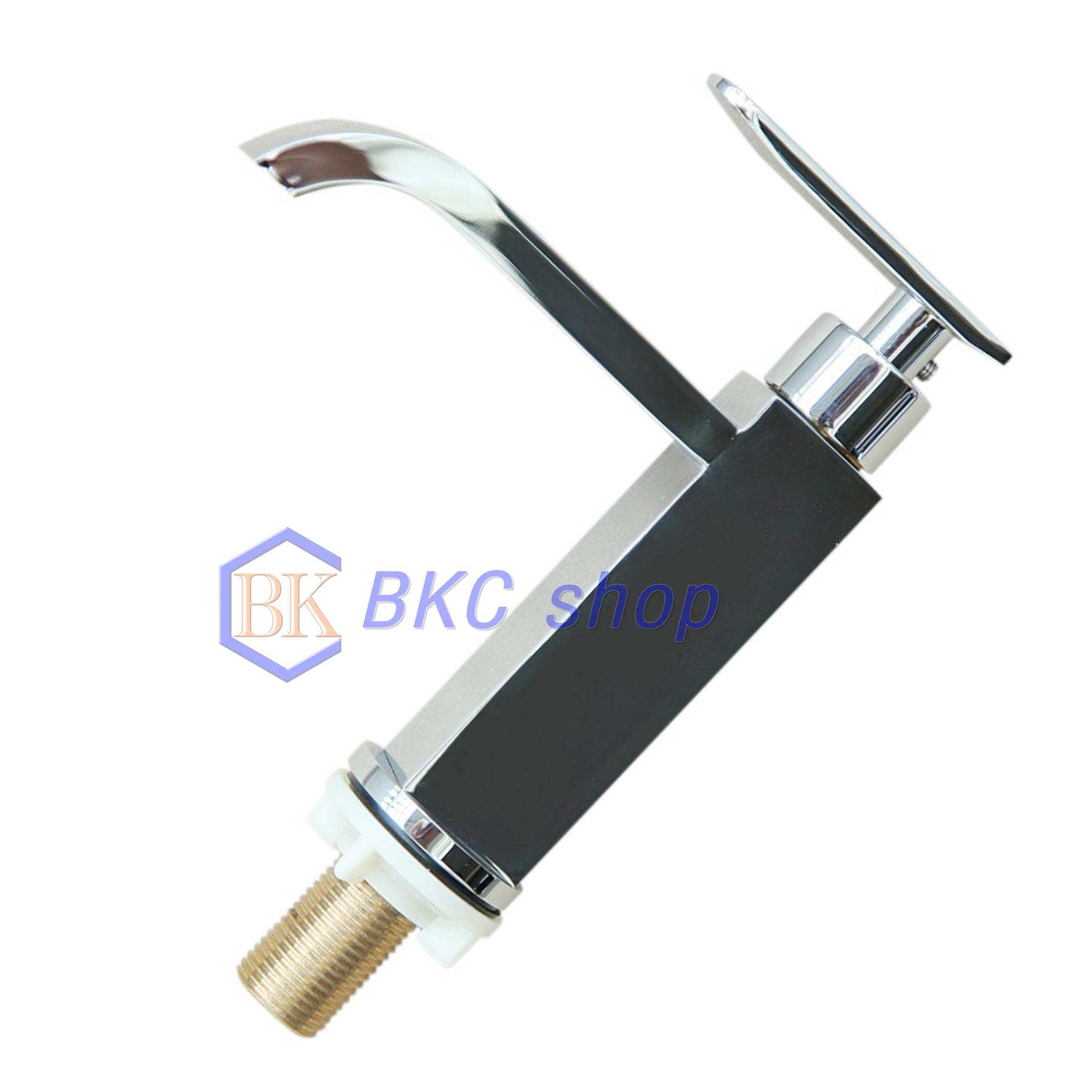 [HCM]Vòi Lavabo lạnh vuông 1 tấc Sanji LD03 (Bạc)