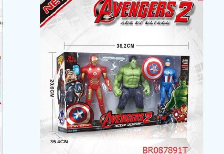 Bộ 3 siêu nhân anh hùng avenger có khớp cao cấp, Do choi nhieu sieu nhan anh hung co khop