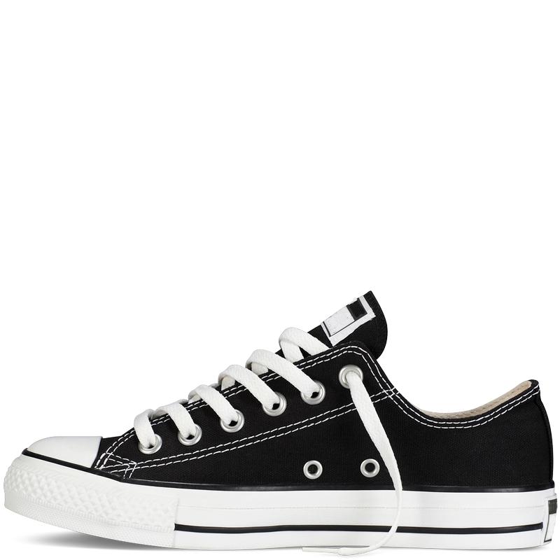 Giày vải nữ sneaker cv classic cổ thấp đen