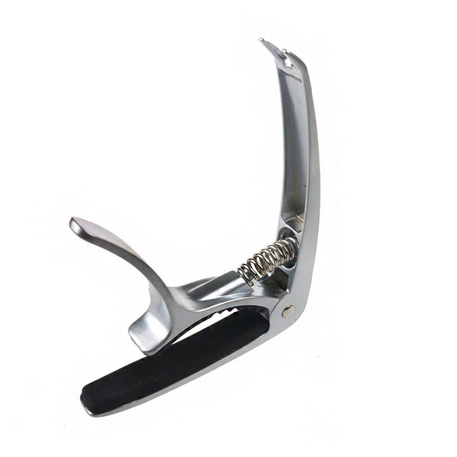 Kẹp Capo đàn guitar inox 2 chức năng (kẹp tông, bẩy chốt) màu đen