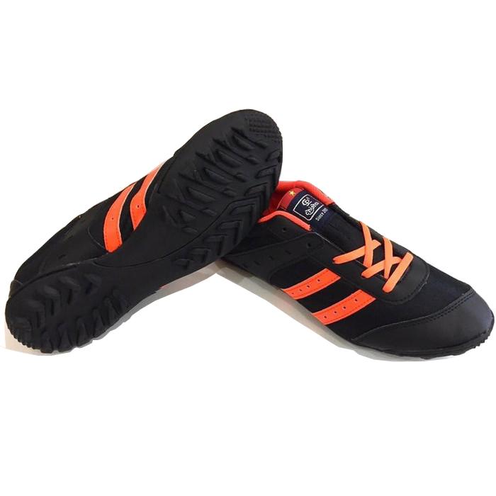 GIÀY ĐÁ BANH VẢI CP004C Đen Cam