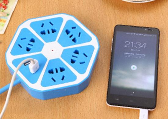 Ổ Cắm Điện Hình Trái Cam Có Cổng Usb Cao Cấp