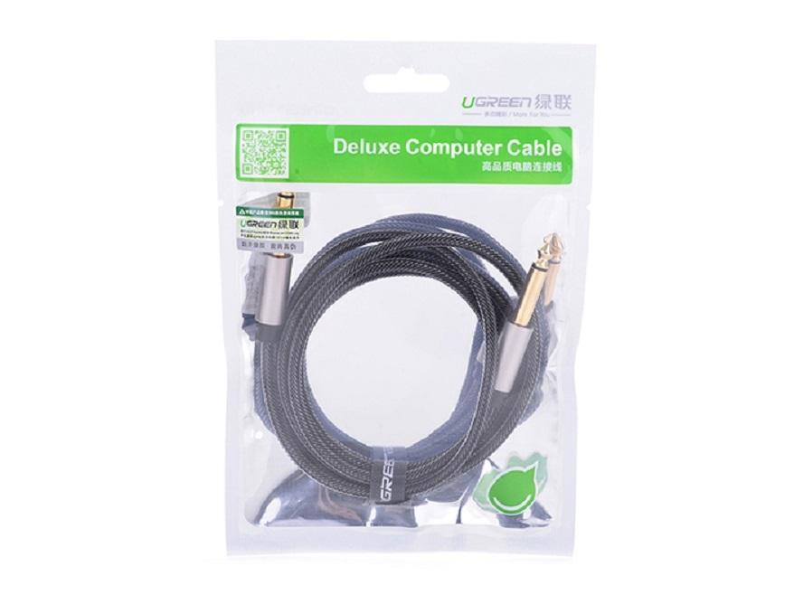 Cáp Audio 6.5mm 3M Ugreen 10639 (Đen)
