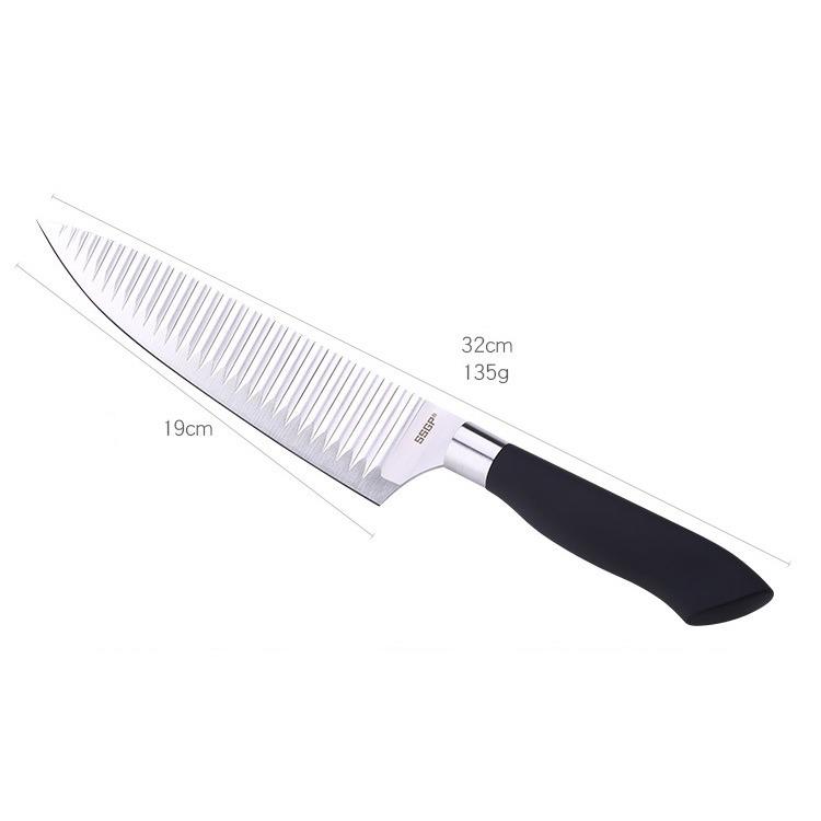 Dao cắt thái thực phẩm, thịt inox - 32cm 135g
