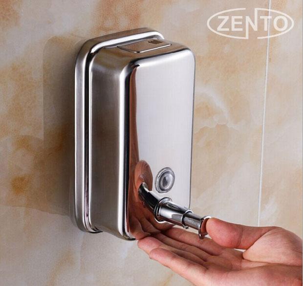 Bình đựng nước rửa tay gắn tường inox Zento HC302