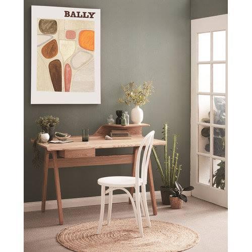 Thảm lót sàn đan lục bình hình tròn Smile Decor phong cách vintage - D80cm