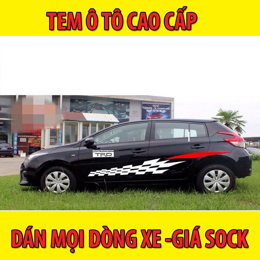 Tem dán sườn xe ô tô