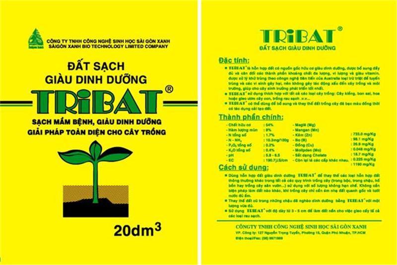 Đất sạch Tribat túi 20dm3
