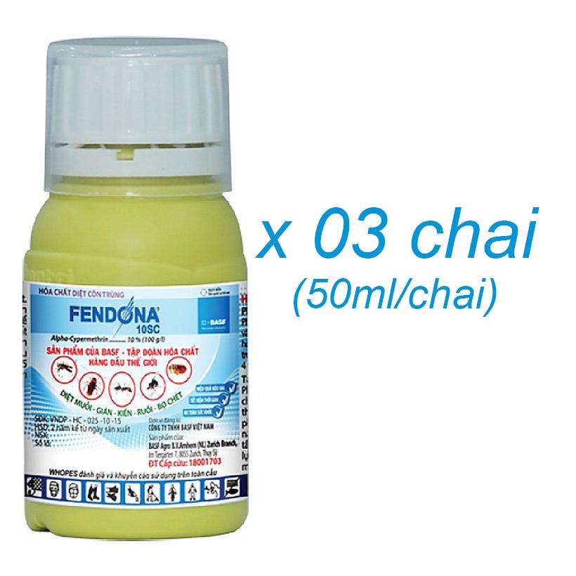 Thuốc diệt muỗi, gián, kiến, ruồi, bọ chét, kiến ba khoang - fendona 10sc basf đức
