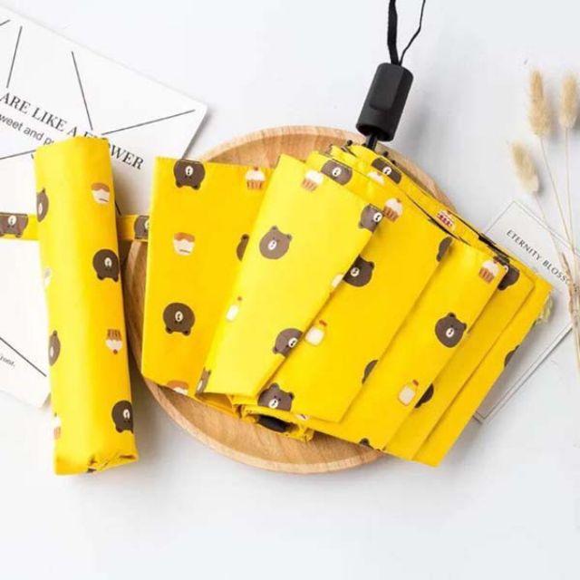 Ô gấu Brown gấp gọn chống tia UV (PHÂN MÀU)