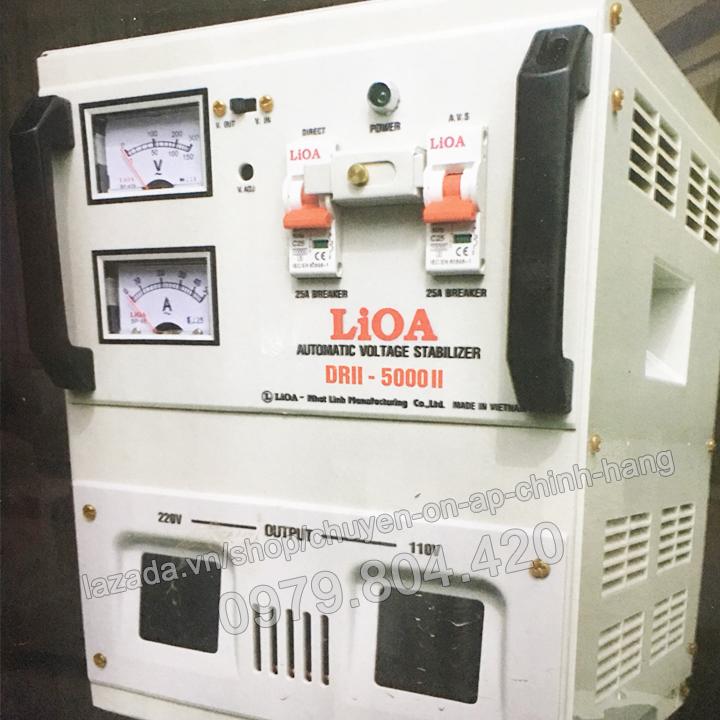 Ổn Áp Lioa 5KVA 1 Pha Dải 90-250V, Thế Hệ II 100% Dây Đồng