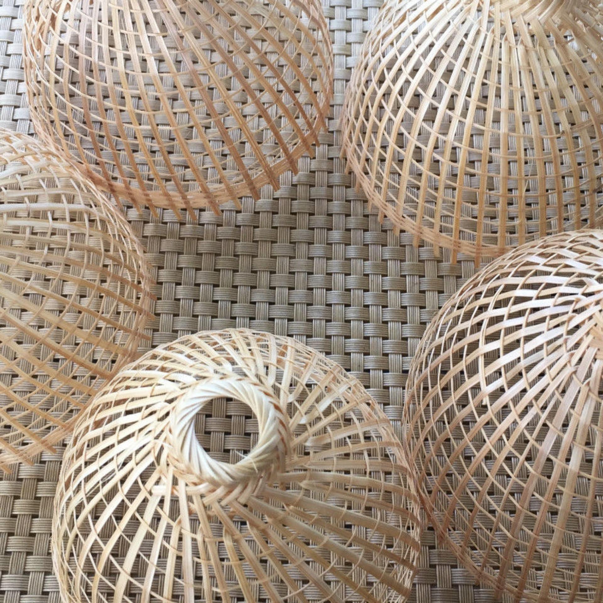 10 Sets of small bamboo basket  handmade