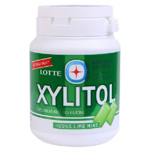 Kẹo cao su không đường Xylitol vị chanh, bạc hà 58g