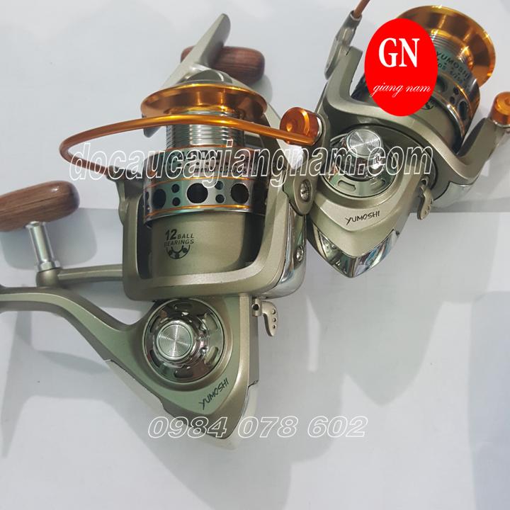 Combo 2 máy câu cá Yumoshi LC 4000 có 12 bạc đạn ( đồ câu cá Giang nam )