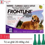 Thuốc nhỏ gáy trị ve ghẻ, bọ chét cho chó - Hộp 3 ống Frontline Plus chó 20 thumbnail
