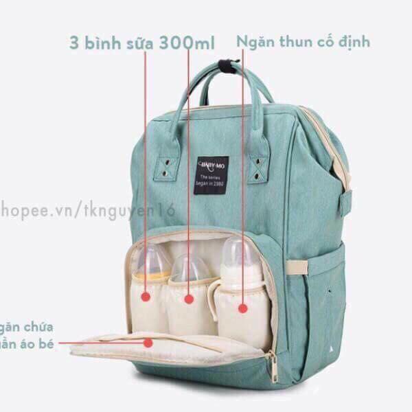 Balo bỉm sữa đựng đồ cho mẹ và bé đi ra ngoài