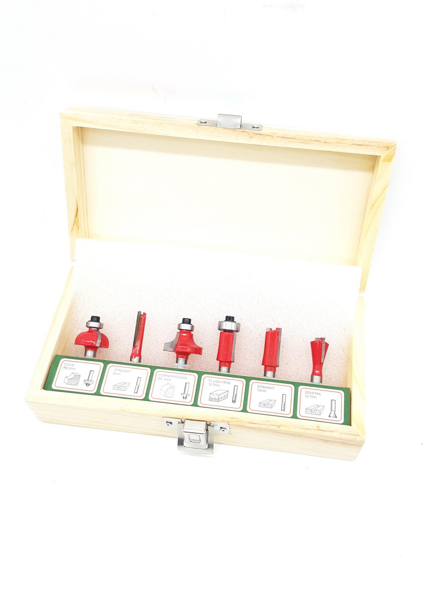 MŨI PHAY  FAVI BỘ 6 MÓN CỐT 6.35MM