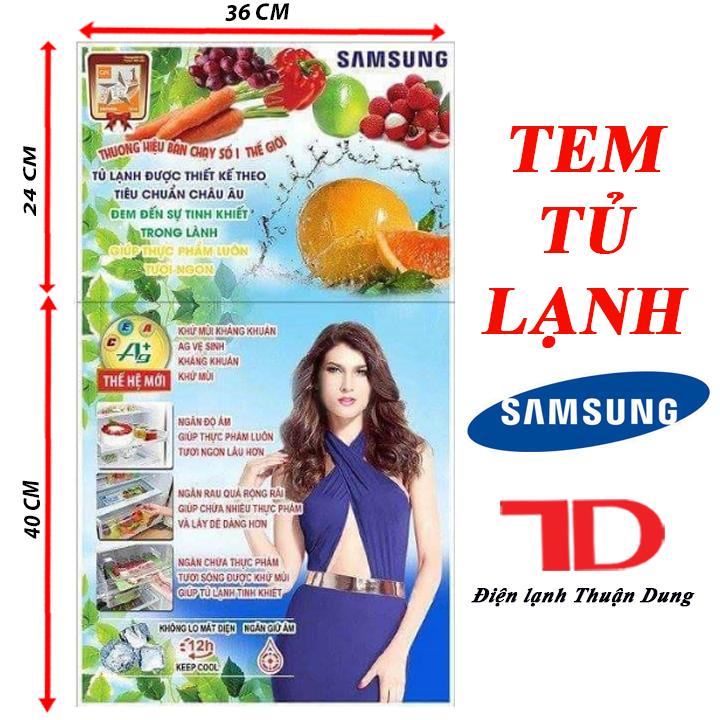 TEM DÁN TỦ LẠNH SAMSUNG, TEM DÁN TỦ LẠNH, MIẾNG DÁN TỦ LẠNH SAMSUNG