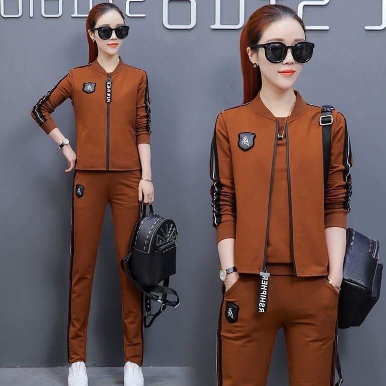 Combo bộ đồ thể thao thu đông cao cấp 3 món