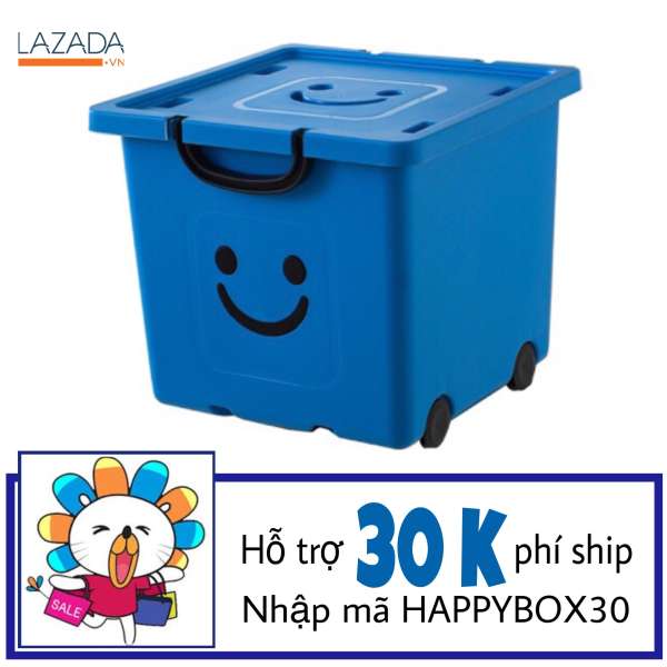 Thùng nhựa đựng đồ Happy Box YW-01 (Xanh da trời)