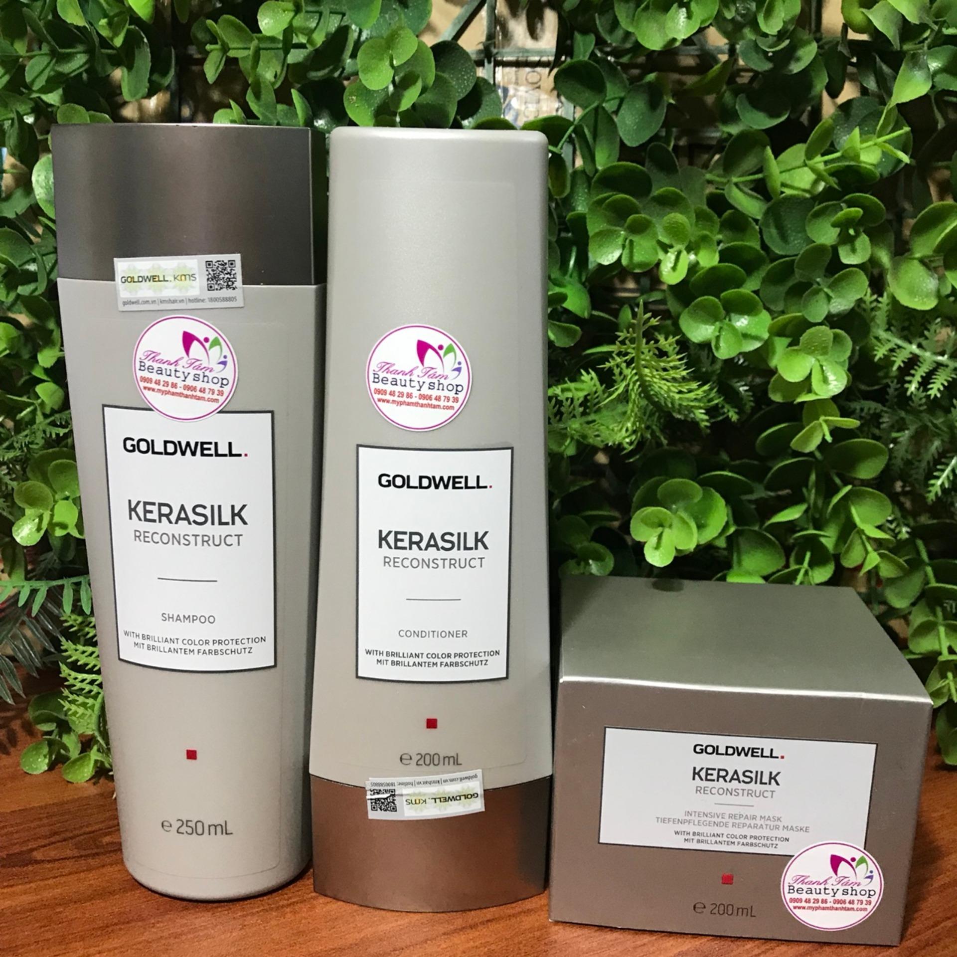 [HCM]Dầu gội xả siêu phục hồi Goldwell Kerasilk Reconstruct 250ml/200ml
