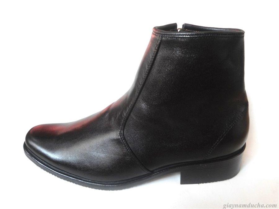 [HCM]Giày boot nam da bò thật.Bảo Hành 12 tháng.MS:B13.