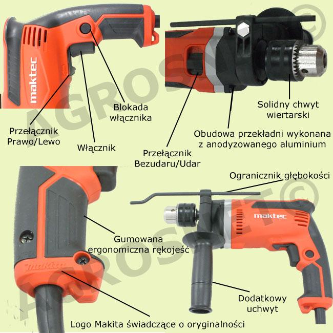 Máy khoan Có Búa Maktec MT814 - ABG shop