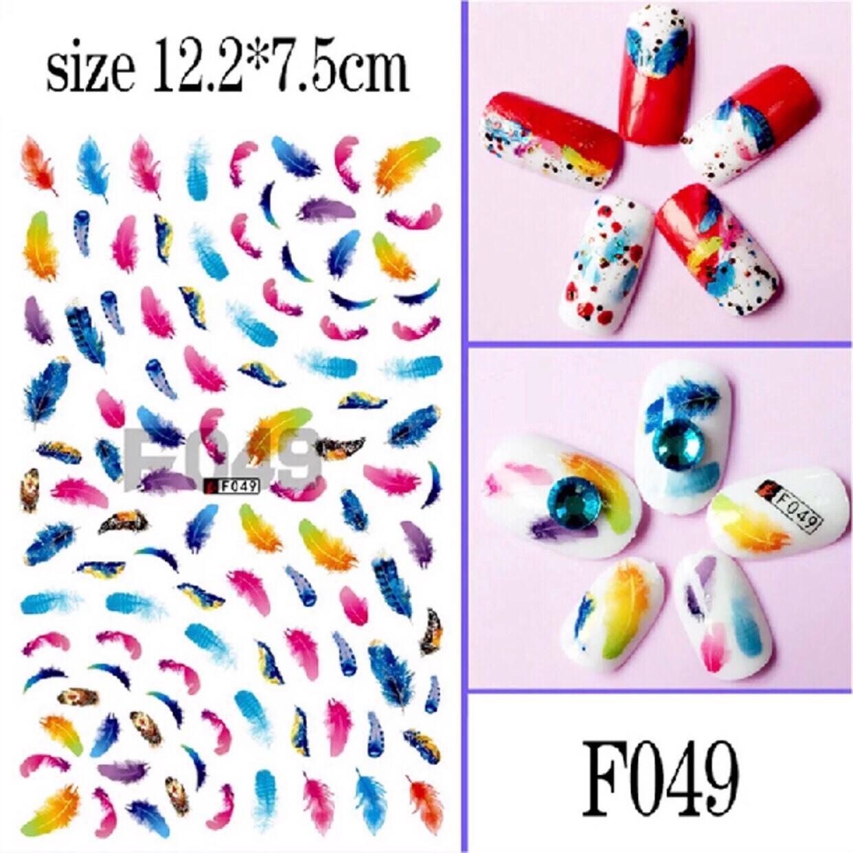 BỘ 2 TẤM STICKER DÁN MÓNG TAY VINTAGE