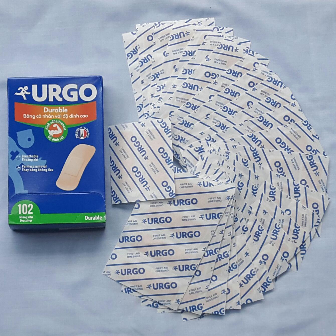 Băng cá nhân vải URGO Durable ( 102 miếng dán / hộp )