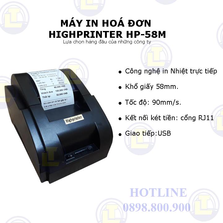 Máy in hóa đơn Highprinter HP-58M