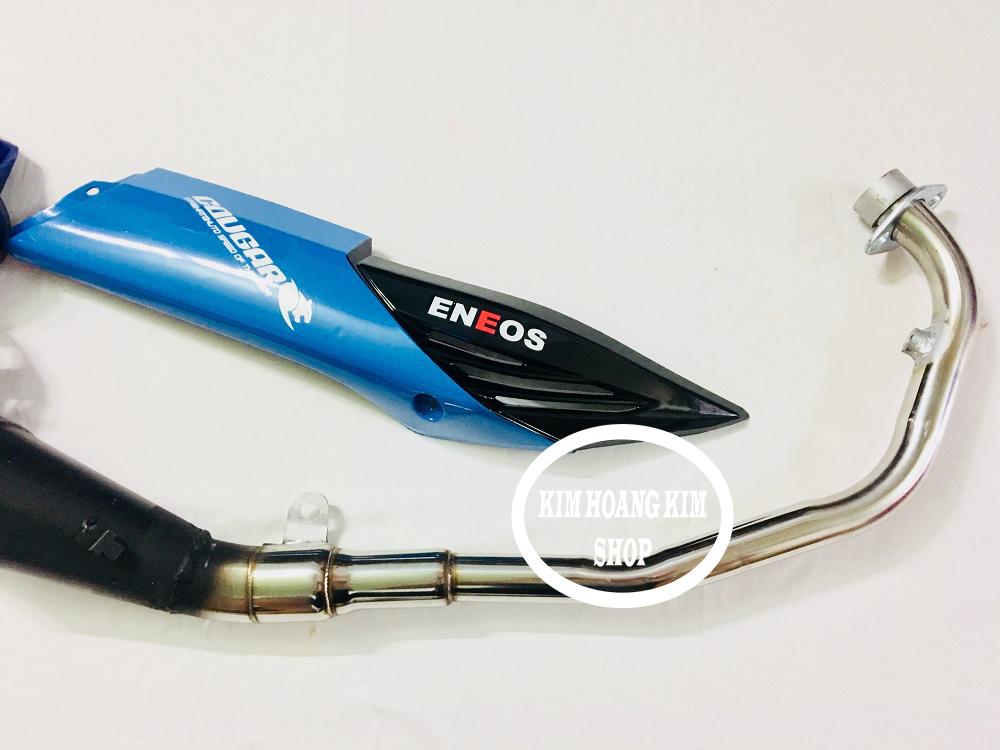 Pô Winner 150 móc sẵn tiếng ấm + ốp pô màu xanh
