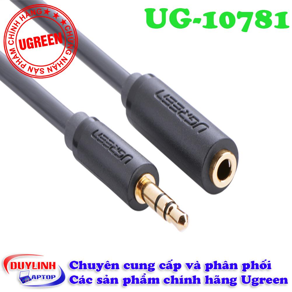 Cáp Audio 3.5mm nối dài 0.5m cao cấp UGREEN 10781