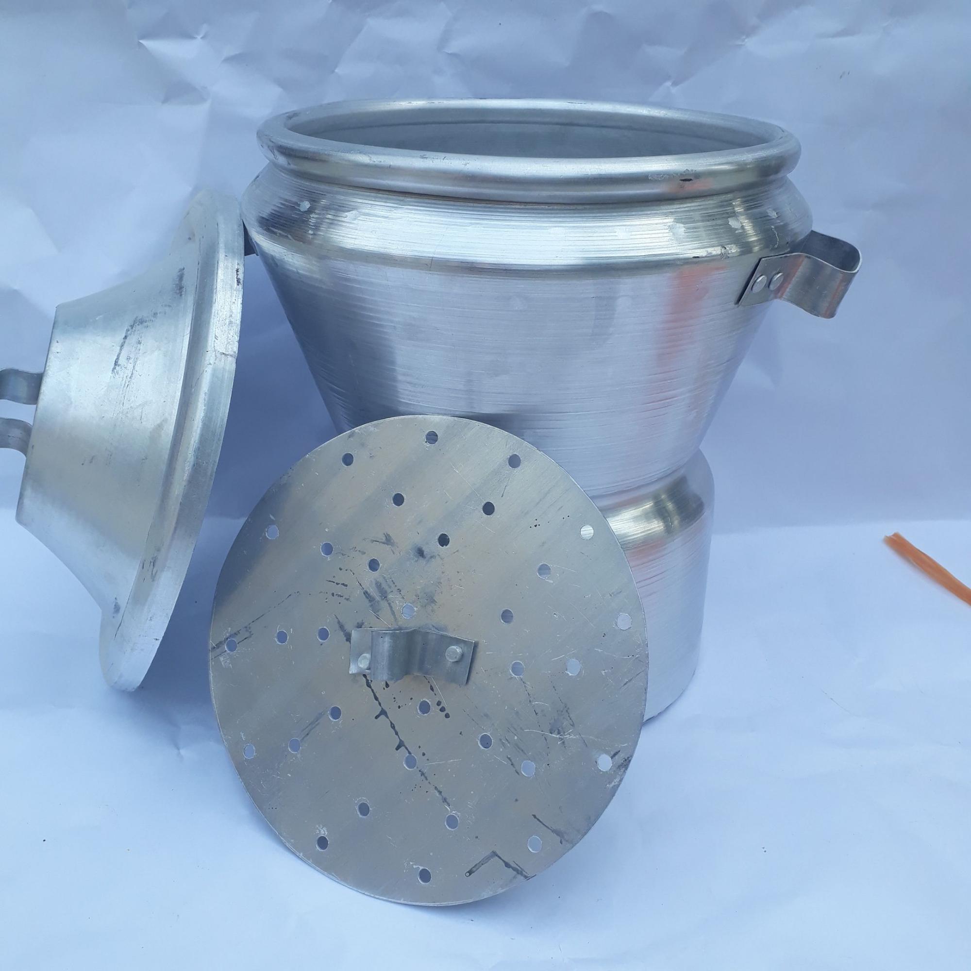 Chõ đồ xôi, nồi hấp nhôm đúc