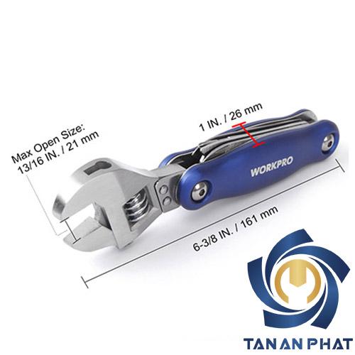 Bộ cờ lê và dụng cụ đa năng 8 in 1 WORKPRO W014011