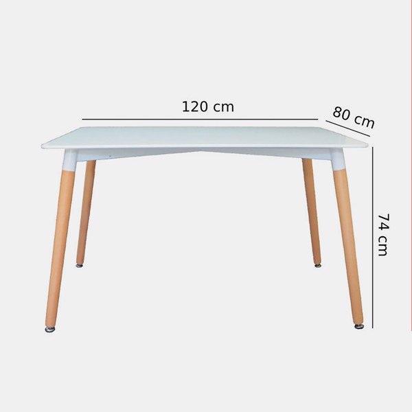 Kachi – Bàn chữ nhật Eames FT-70 (BE4) màu trắng