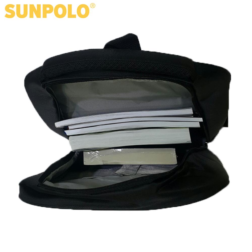 [Quà tặng không bán] Balo laptop SUNPOLO đi học đi làm BLS01 (Đen)