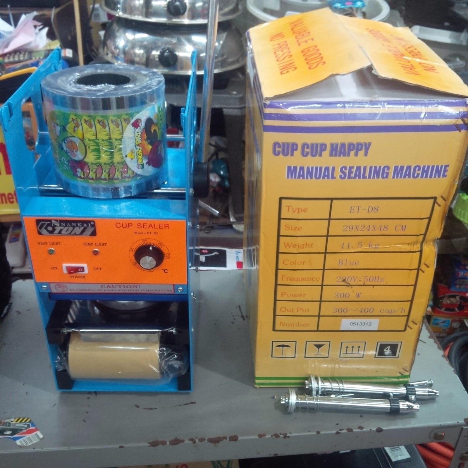Máy dán miệng cốc, ly ET- D18 MỚI 2018
