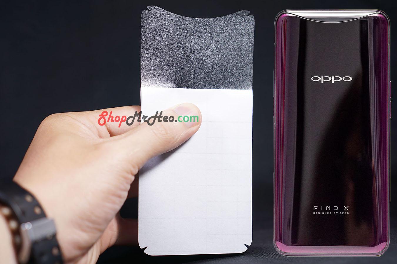 [HCM]Bộ 3 Skin Dán Mặt Lưng Vân 3D OPPO Find X