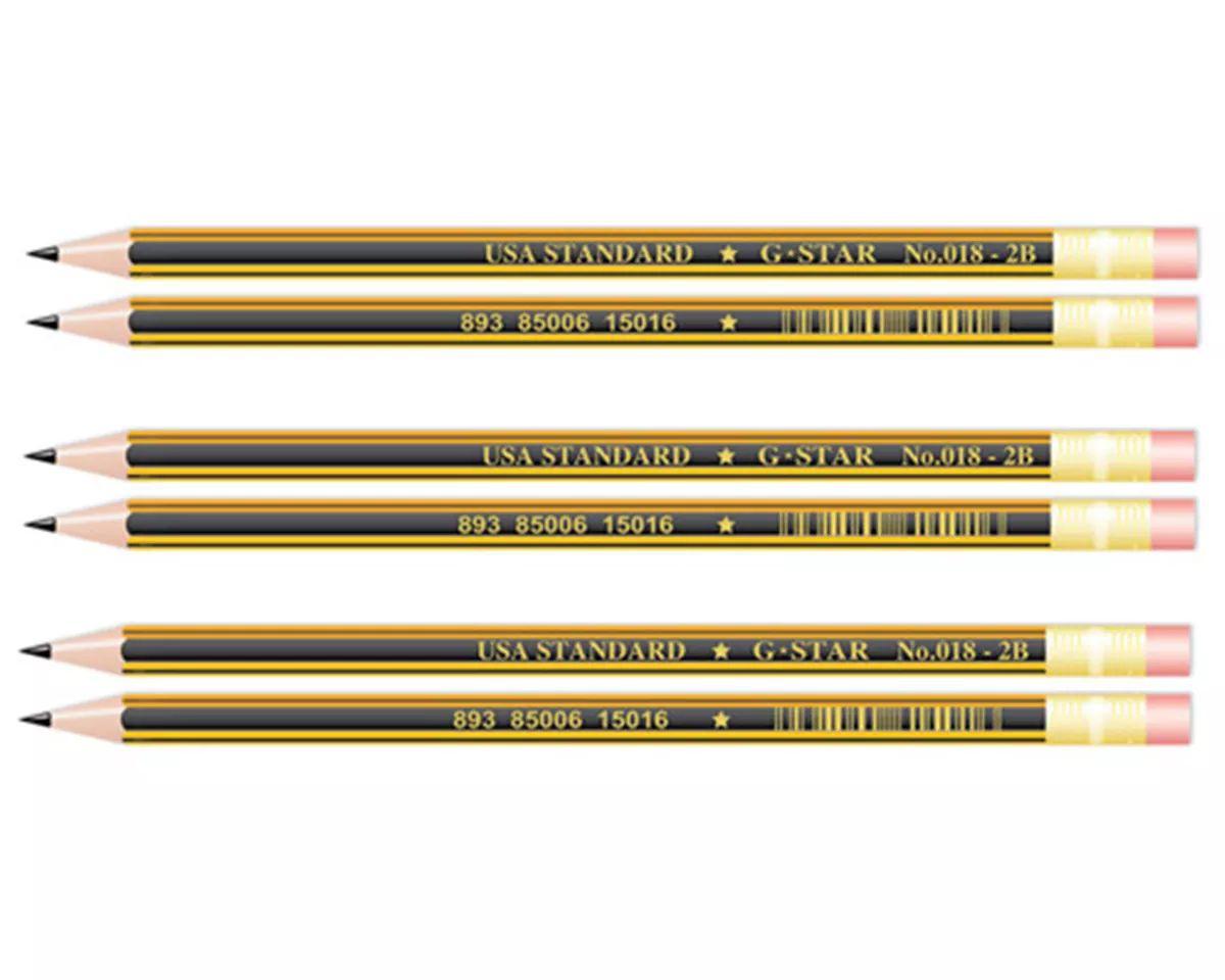 12 cây viết chì gỗ 2B cao cấp gstar