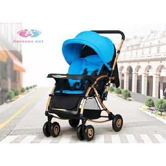 Xe đẩy bập bênh 2 chiều cho trẻ em Baobaohao C3 (Đen phối xanh)