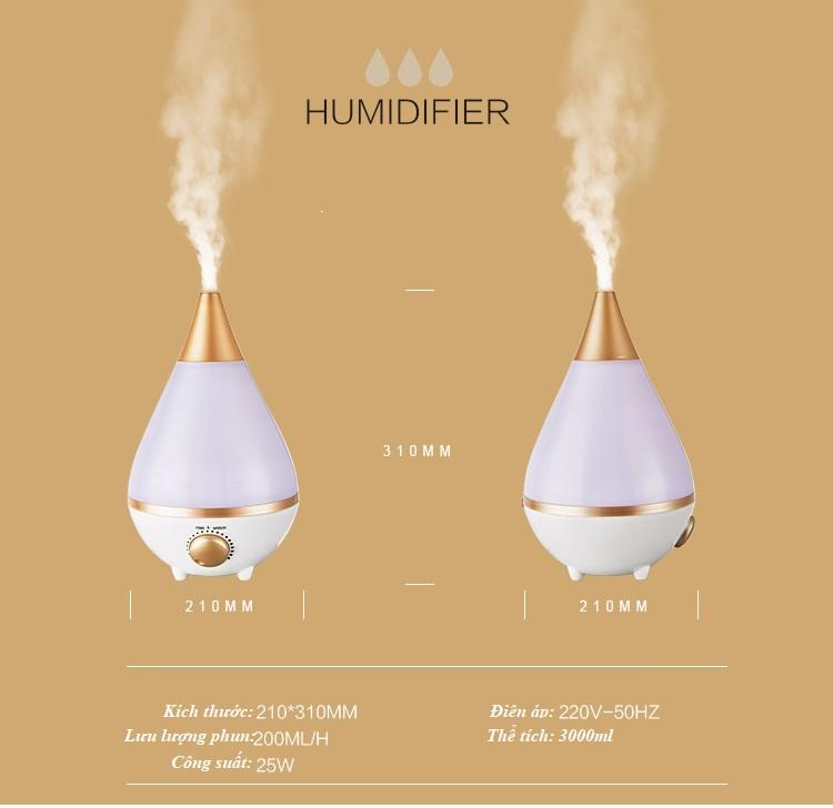 Máy khuếch tán tinh dầu siêu âm 3000ml