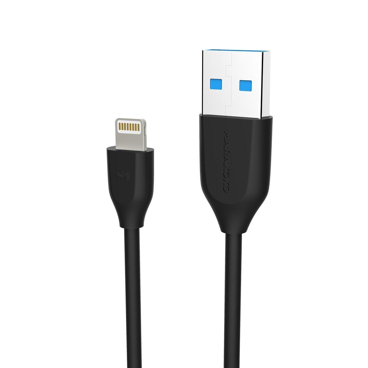 Cáp sạc nhanh Lightning USB Marakoko MCB2 dài 2m siêu bền cho iPhone, iPad, iPod..