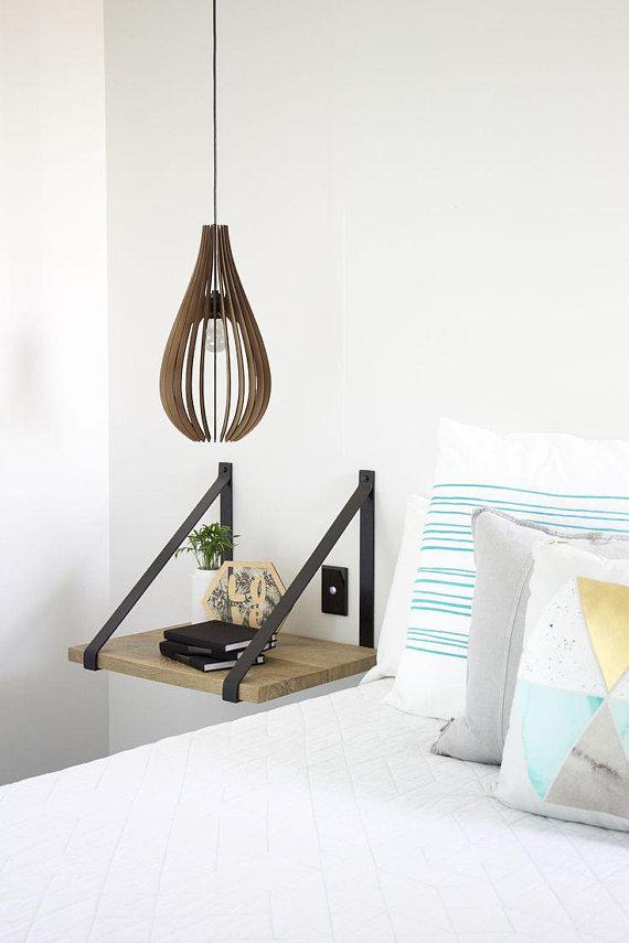 Đèn trang trí trần bằng gỗ Wood Pendant Light Chandelier