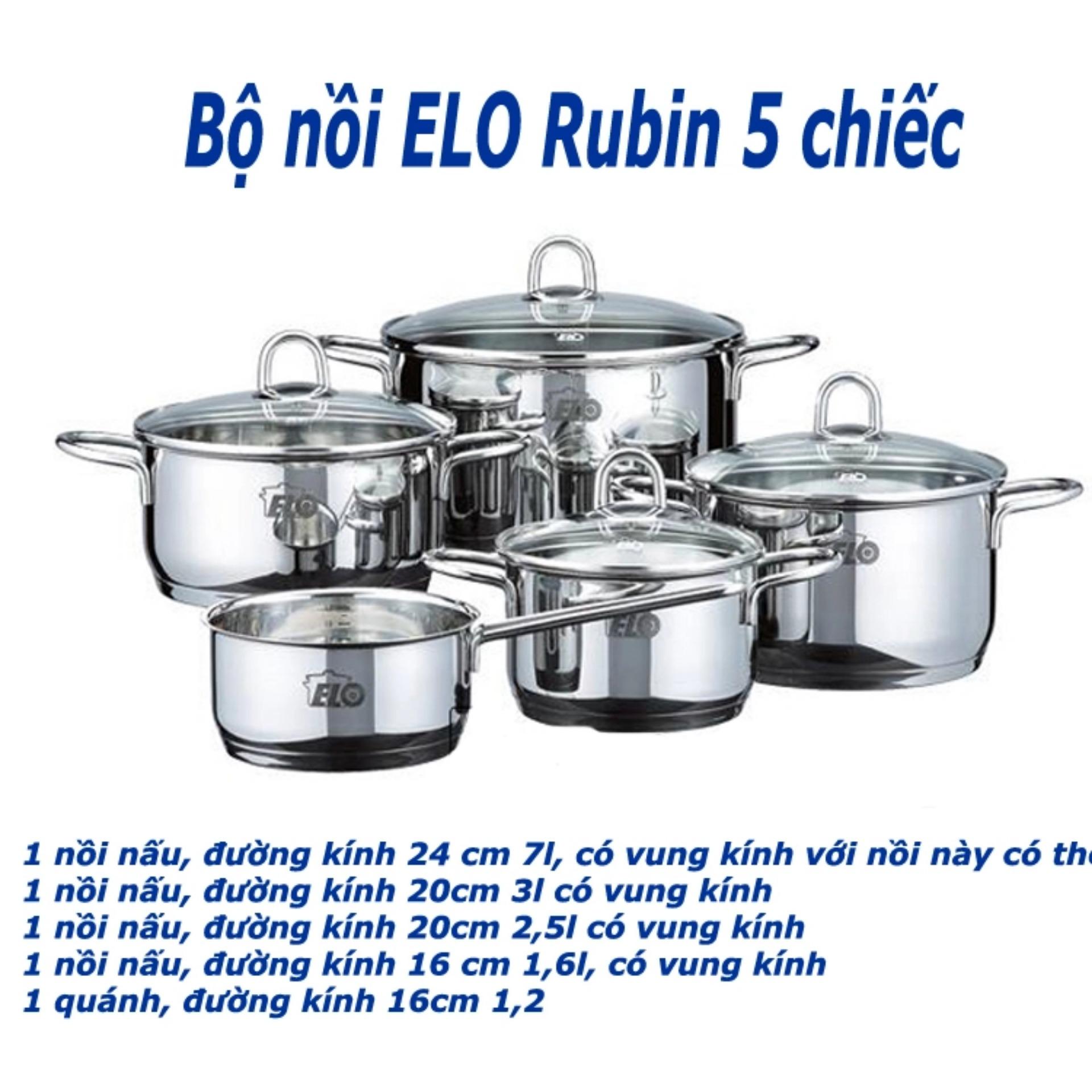 Bộ 5 chiếc nồi Elo Rubin