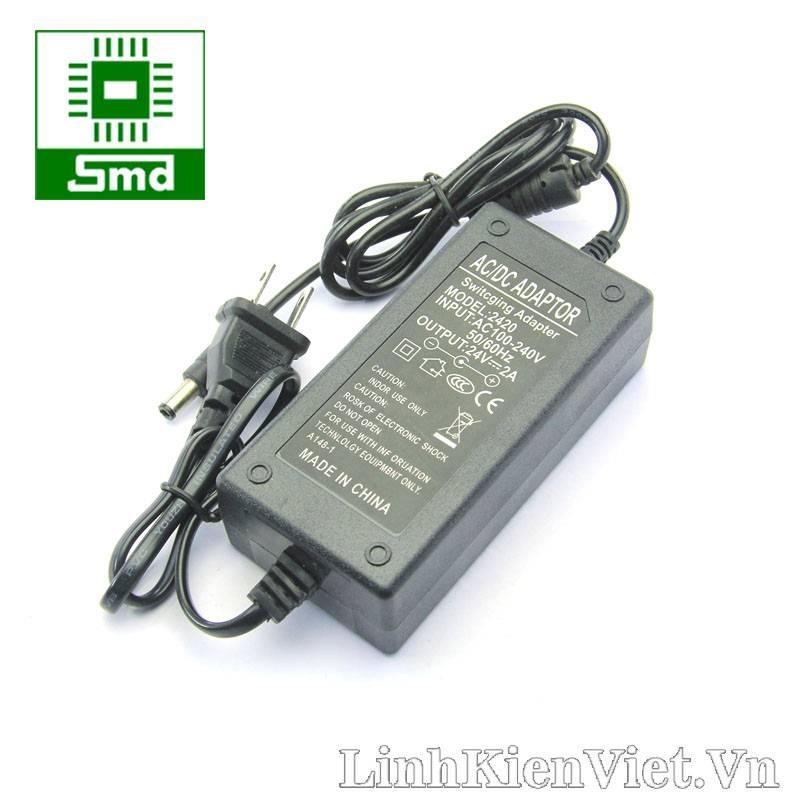 Nguồn vỏ nhựa 24V 2A