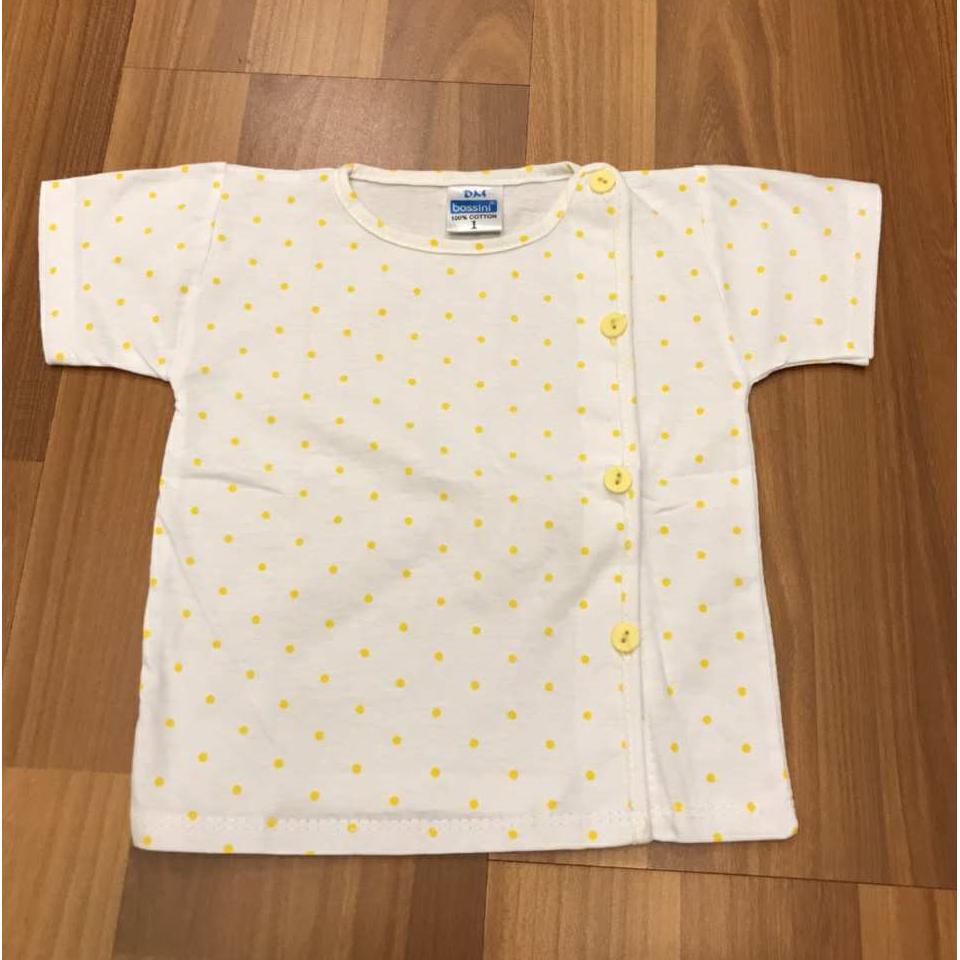Bộ 5 Áo Sơ Sinh Tay Ngắn Chấm Bi Cho Bé size 1 đến size 5(2 - 12kg)
