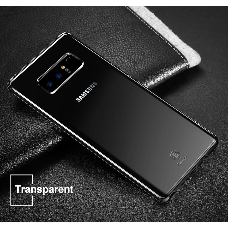Ốp lưng Silicone trong suốt chống bụi Baseus Simple Case cho Samsung Galaxy Note 8