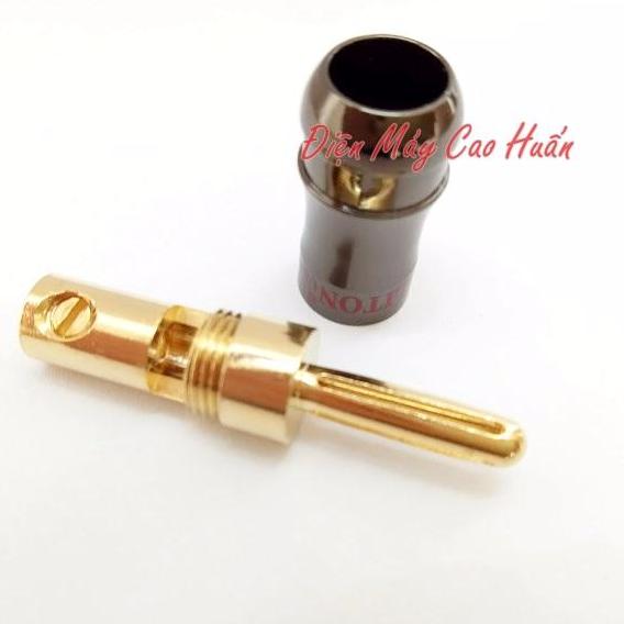 2 cái Jack loa Bắp chuối Liton đen bóng ( 1 Cặp )